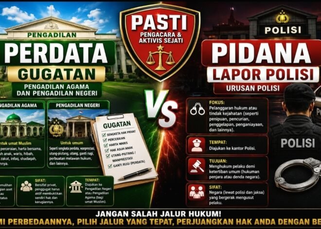 Jangan Keliru! Ini Perbedaan Menggugat di Pengadilan dan Melapor ke Polisi