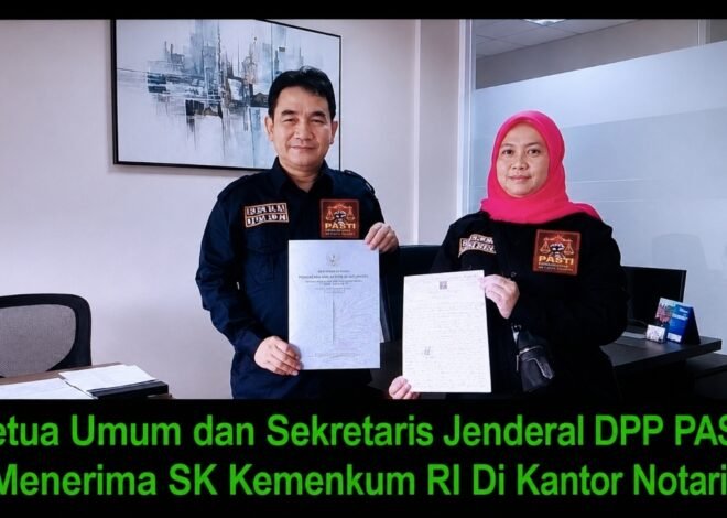LSM PASTI Resmi Terdaftar Kemenkum RI, Siap Advokasi Hukum Rakyat Kecil