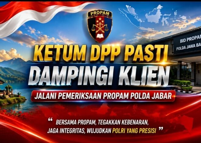 Ketum DPP PASTI Hadiri Pemeriksaan Klien di Polsek Cibinong