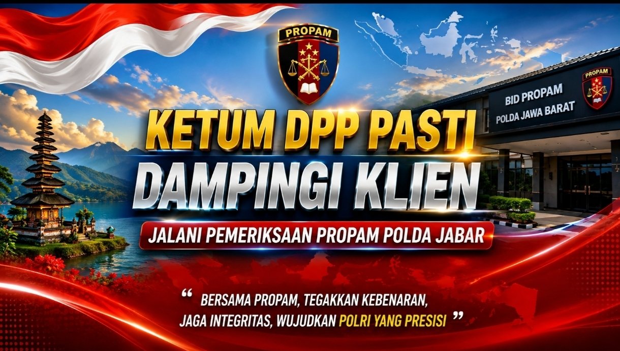 Ketum DPP PASTI Hadiri Pemeriksaan Klien di Polsek Cibinong