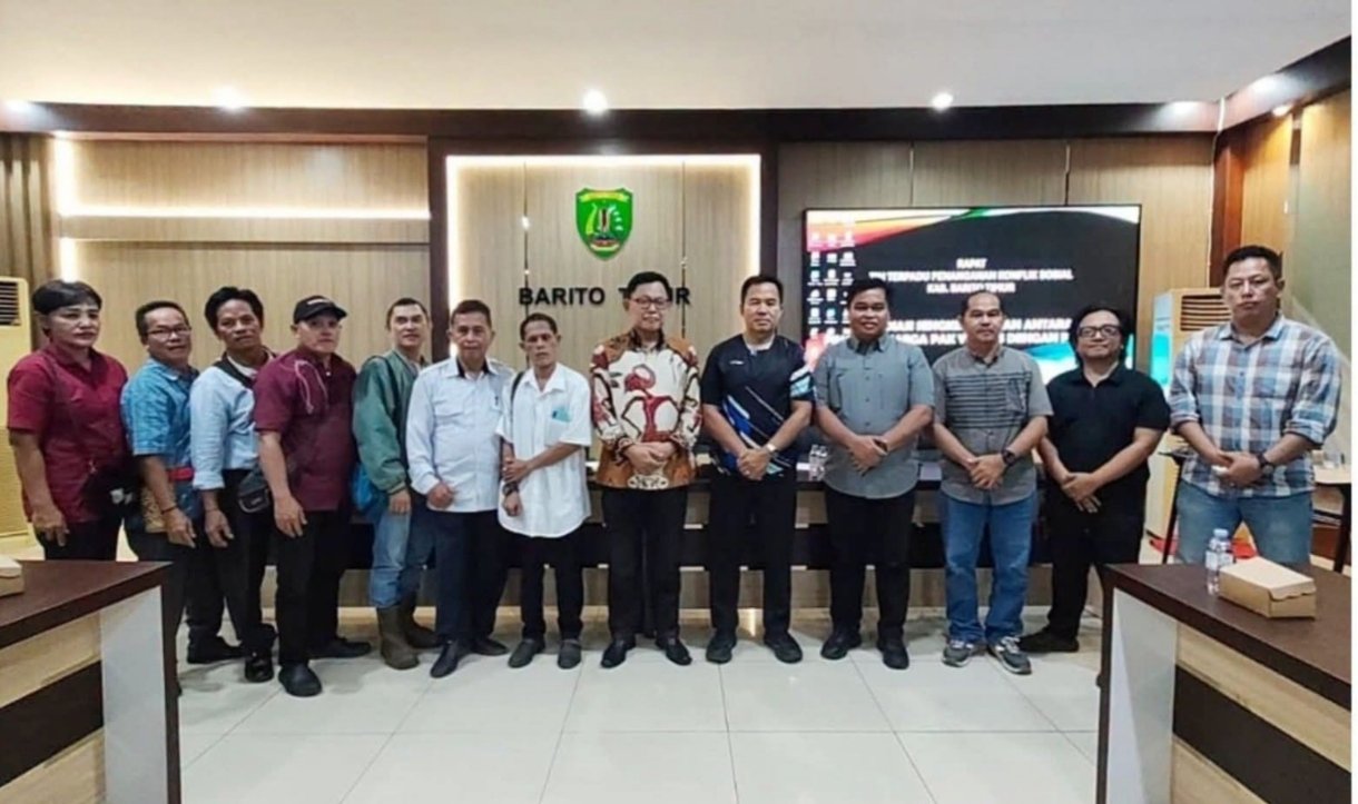 MEDIASI SENGKETA LAHAN DENGAN PT MULTI TAMBANG JAYA UTAMA DI BARITO TIMUR GAGAL, PERWAKILAN PERUSAHAAN WALK OUT