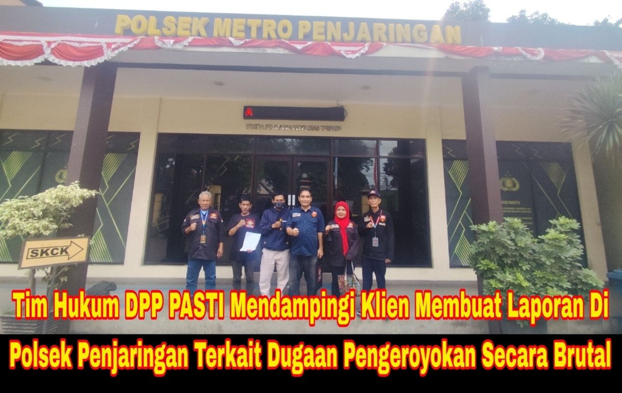 Usut Tuntas Pengeroyokan Ade Yusuf, Tim Hukum DPP PASTI Kawal Kasus di Polsek Penjaringan