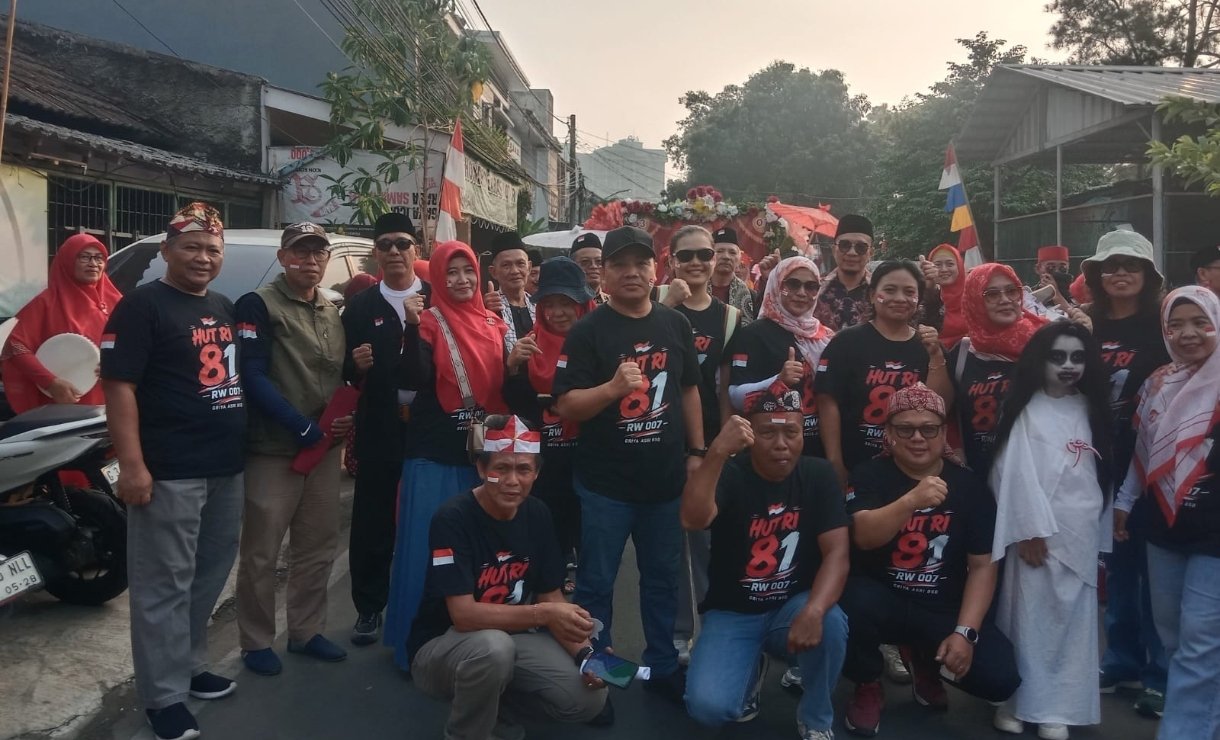 Semarak HUT ke-81 RI, Warga Perumahan Griya Asri Gelar Karnaval Budaya