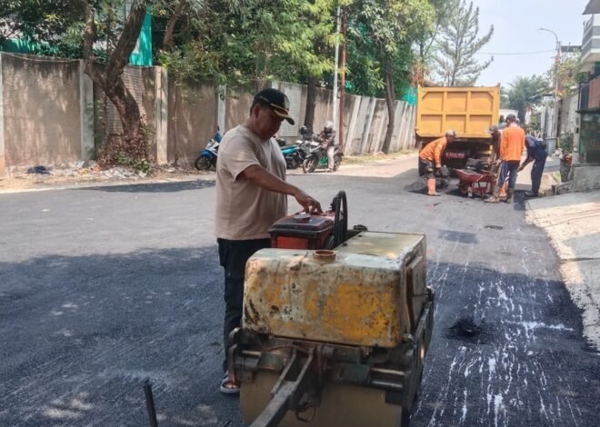 Jalan Lingkungan Blok Vista Diperbaiki, Warga Melati Mas Apresiasi Pemkot Tangsel dan UPT 3