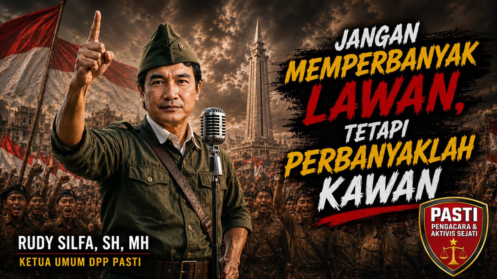 Kata Bijak Bung Tomo Jadi Inspirasi Ketum DPP PASTI