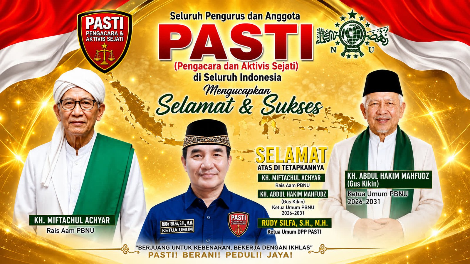 DPP-PASTI Sampaikan Selamat, Doa, dan Harapan untuk Kepemimpinan Baru PBNU 2026–2031