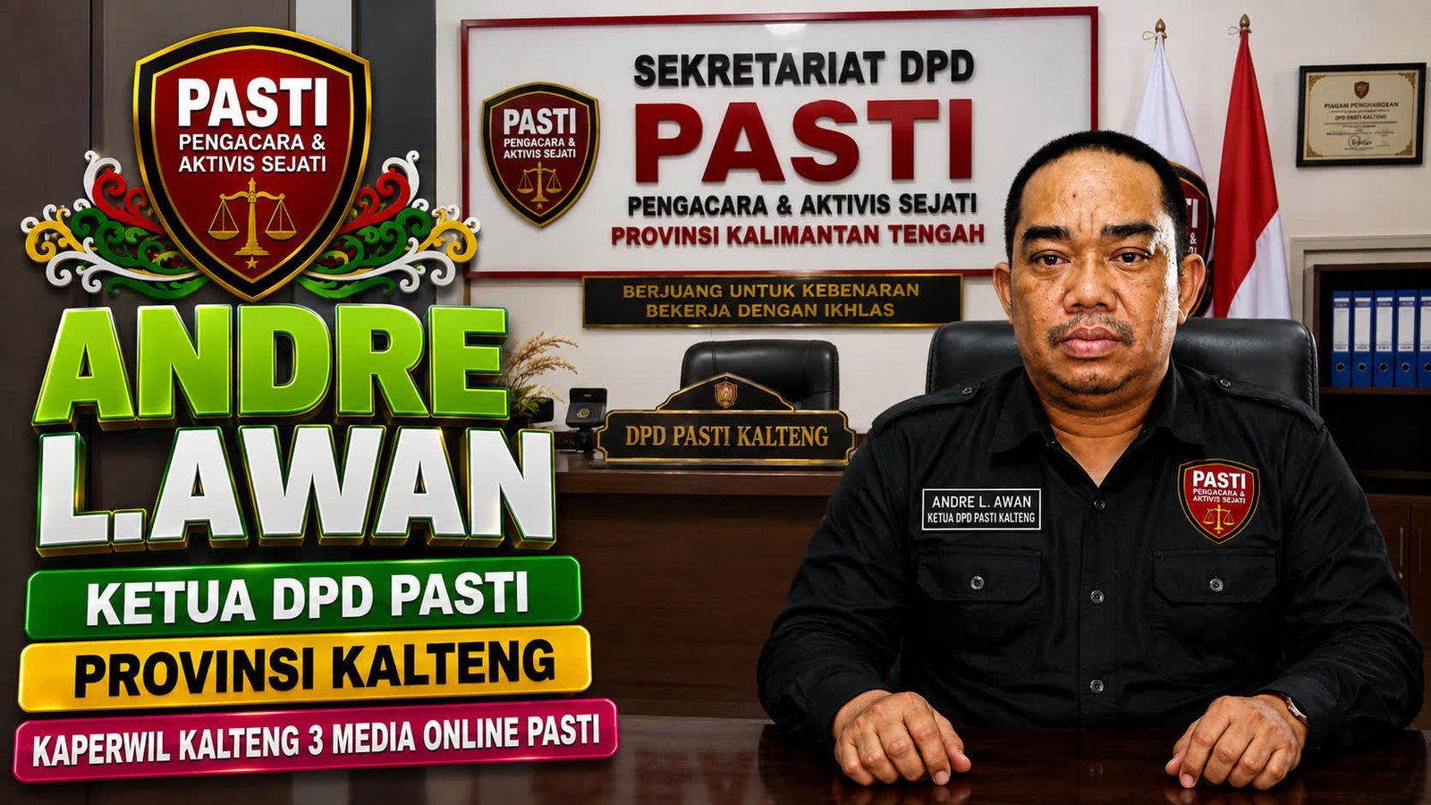 Andre L. Awan Menggebrak Kalteng, Kini Pimpin PASTI