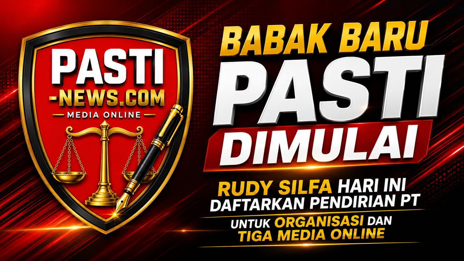 Rudy Silfa Daftarkan Pendirian PT, Perkuat Legalitas PASTI dan Tiga Media Online