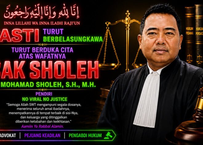 Cak Sholeh Pergi, Dunia Hukum Kehilangan Pejuang