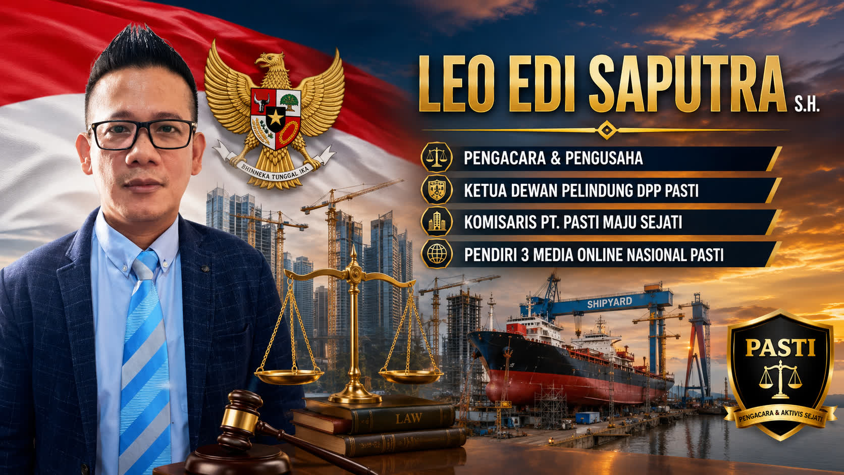 LEO EDI SAPUTRA, S.H.: AKTIVIS SEJATI, PENGUSAHA MUDA YANG TUMBUH DARI BAWAH DAN KINI BERJUANG MELALUI PROFESI ADVOKAT