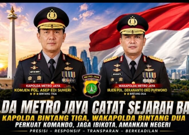 Polda Metro Jaya Catat Sejarah Baru, Kapolda Bintang Tiga dan Wakapolda Bintang Dua