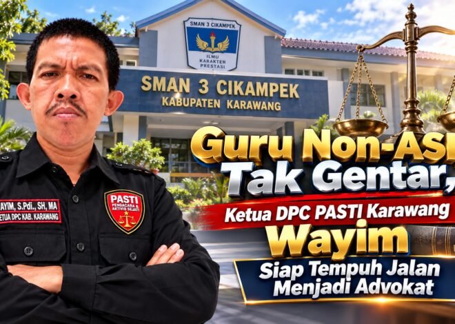 Lulus S1 Hukum, Ketua DPC PASTI Karawang Siap Tempuh PKPA Menuju Profesi Advokat