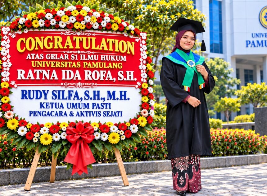 Ratna Ida Rofa, S.H. Raih Gelar Sarjana Hukum pada Wisuda ke-130 Universitas Pamulang