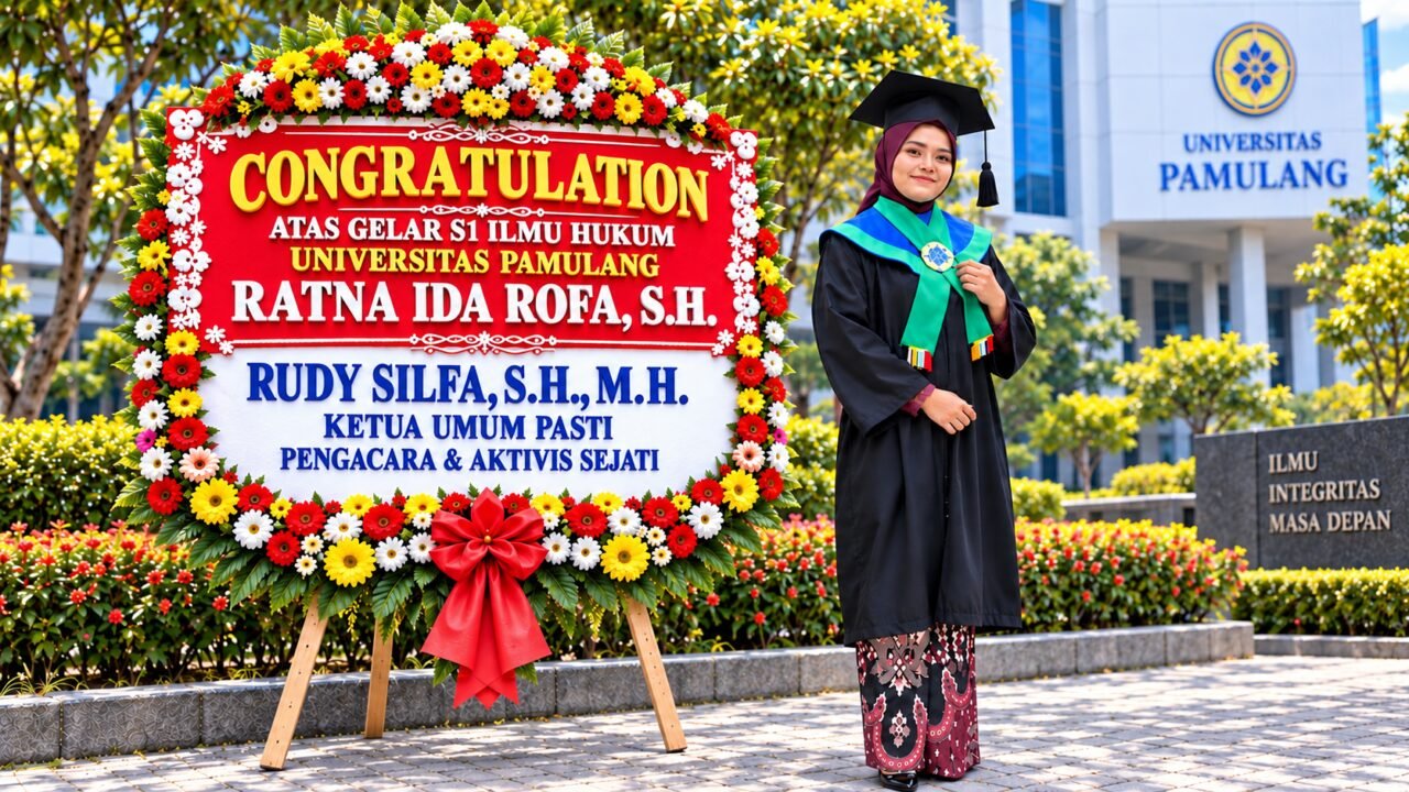 Ratna Ida Rofa, S.H. Raih Gelar Sarjana Hukum pada Wisuda ke-130 Universitas Pamulang