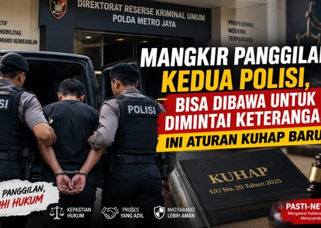 Mangkir Panggilan Kedua Polisi, Bisa Dibawa untuk Dimintai Keterangan: Ini Aturan KUHAP Baru