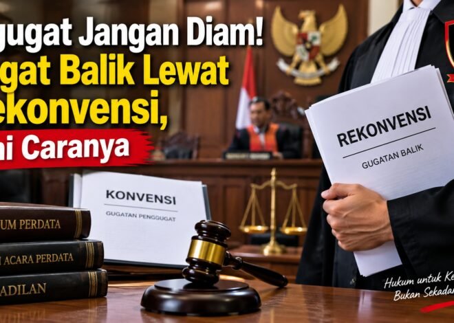 Digugat Jangan Diam! Gugat Balik Lewat Rekonvensi, Ini Caranya