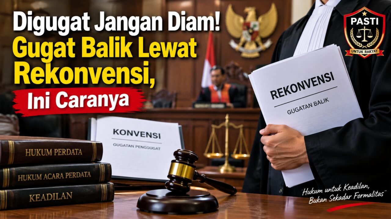 Digugat Jangan Diam! Gugat Balik Lewat Rekonvensi, Ini Caranya