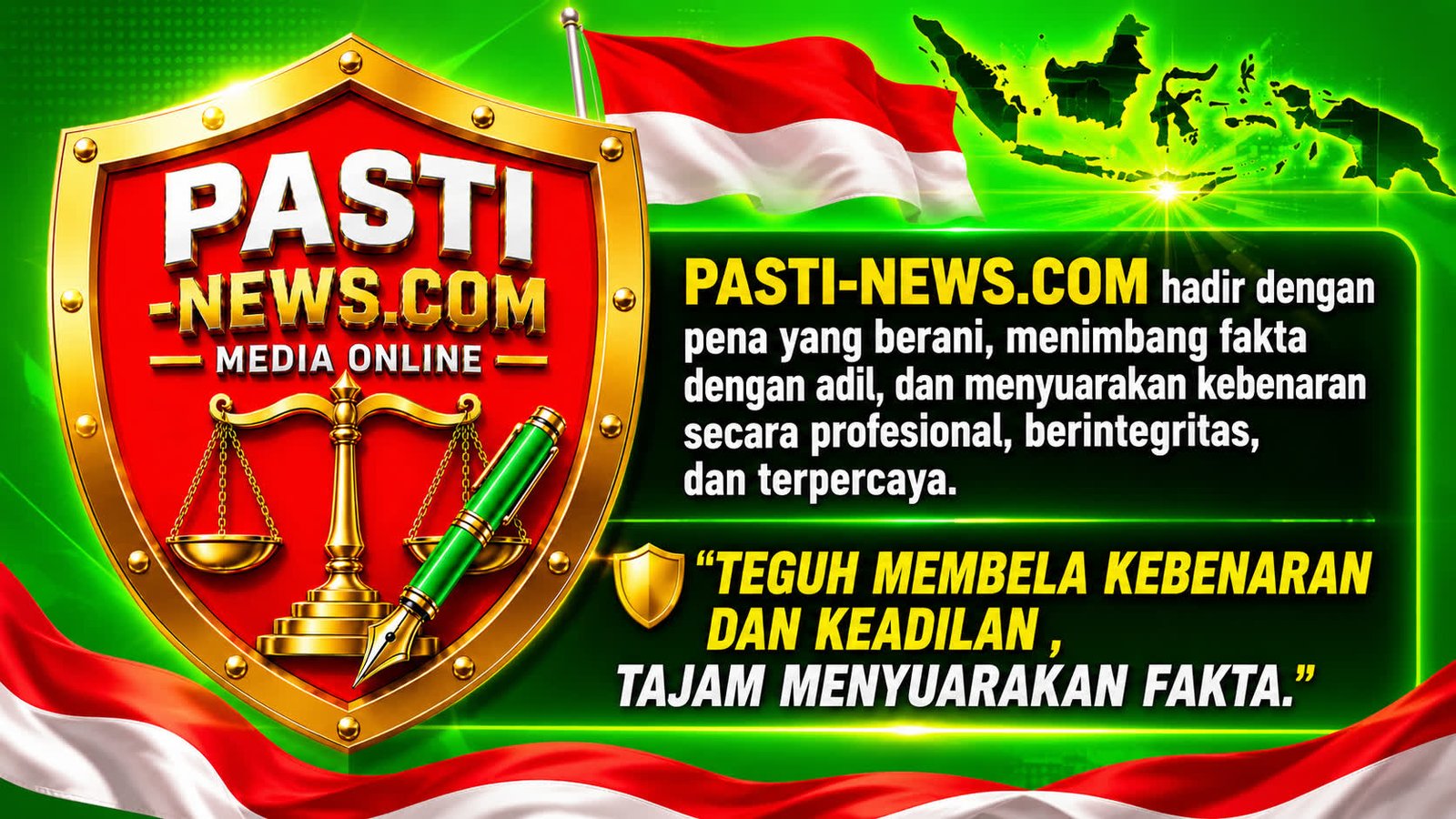 PASTI-NEWS.COM Resmi Gunakan Logo dan Slogan Baru: “Mengawal Kebenaran dan Keadilan, Menyuarakan Fakta”